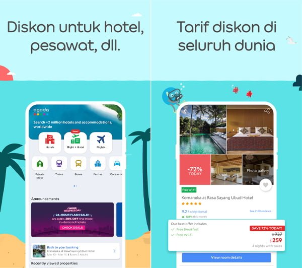 Aplikasi pesan tiket wisata