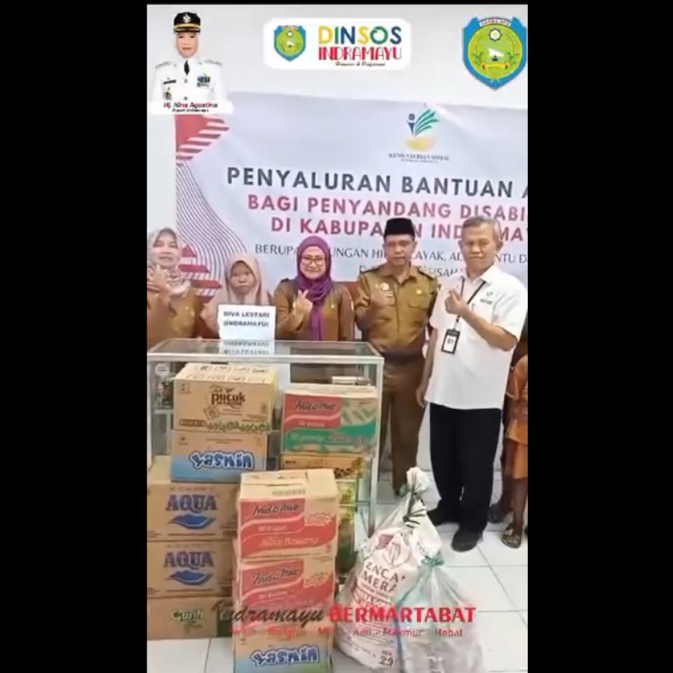 Dinsos & Pemkab Indramayu Menyalurkan Bantuan Penyandang Disabilitas1