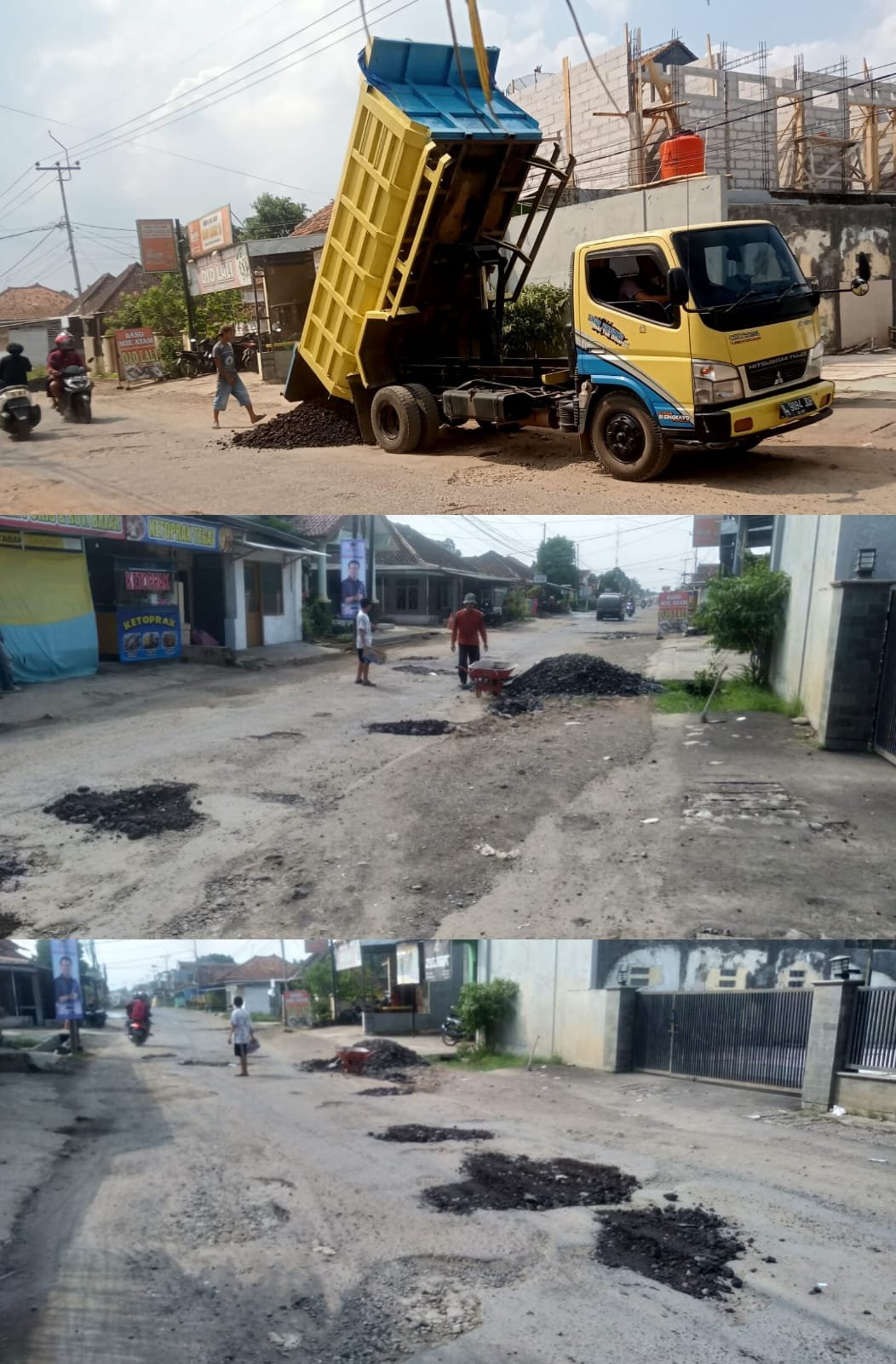 Kartar Desa Cidahu, Kartar Kel. Dangdeur & FMP Jabar Perbaiki Jalan Kabupaten Subang1